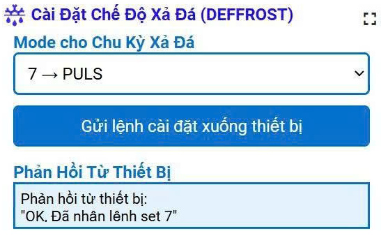 Điều Khiển Xả Đá Từ Xa